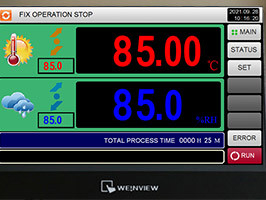 1 ℃/tela táctil pequeno mínimo do LCD da câmara da humidade relativa 50L